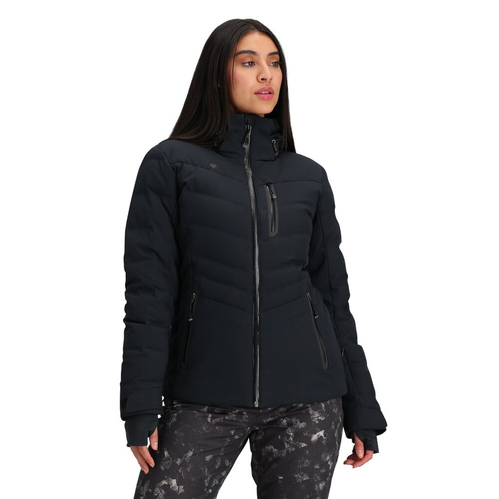 Obermeyer Women's Cosima Down Jacket, Black, sz 8 (M)